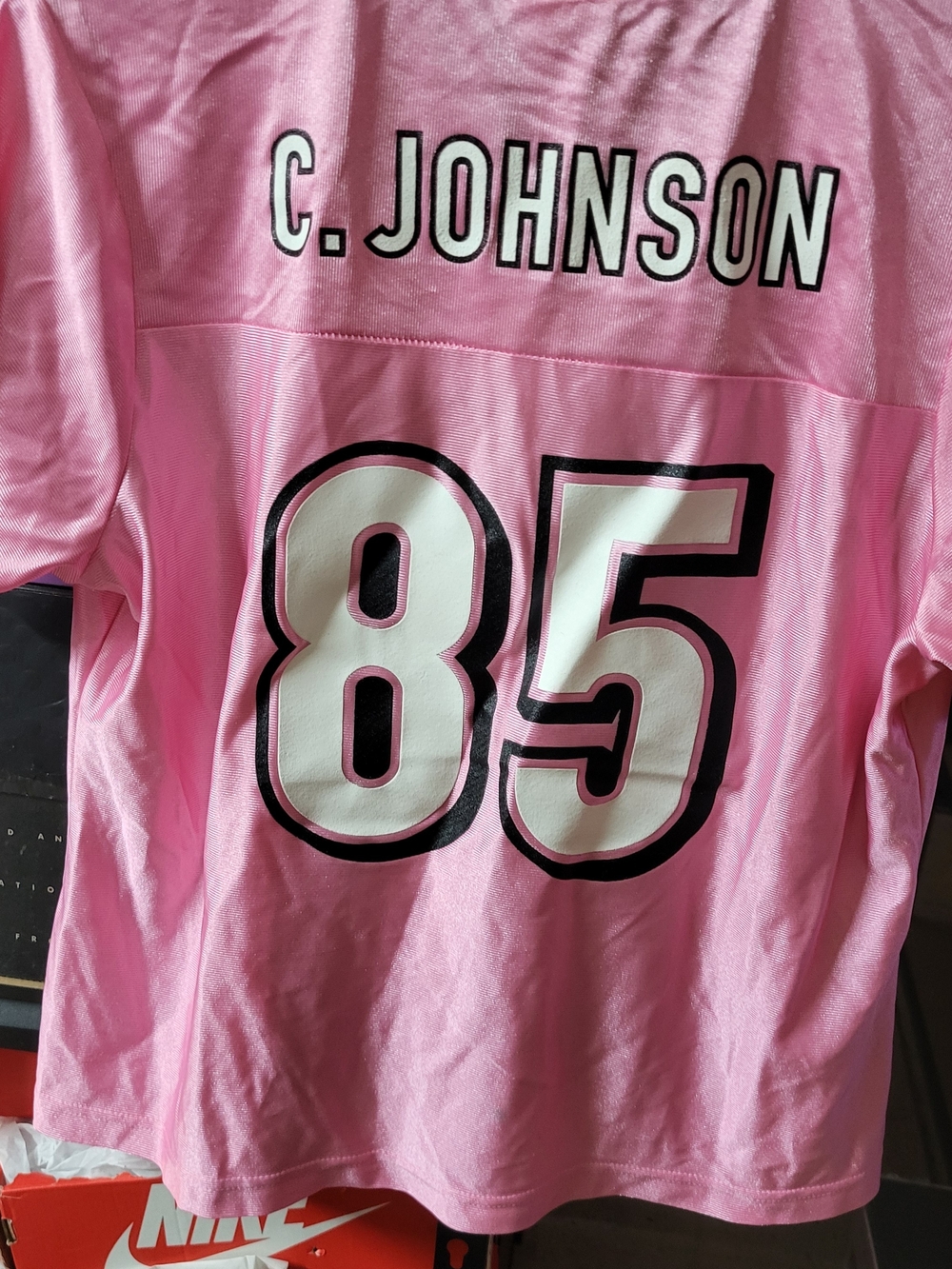 *NEW* Reebok Women's NFL Jersey Cincinnati Bengals Chad Johnson Pink Size XL